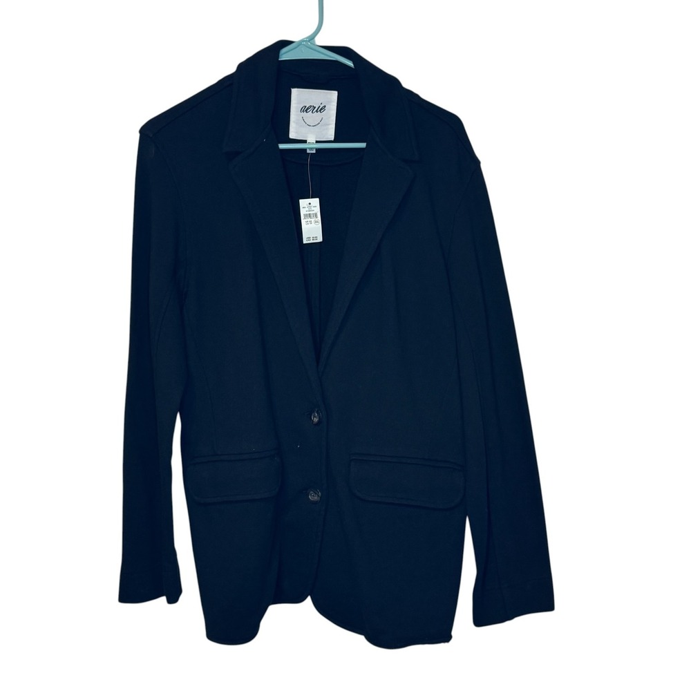 Aerie Women's Blazer Jacket‎ 2 Button Single Breasted Officecore Navy XS NWT